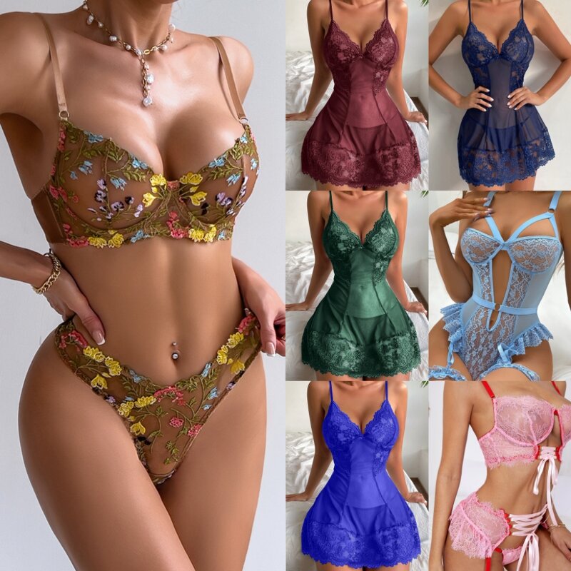 Lingerie Set Factory - OEM Wholesale Sexy Hot Transparent Strappy