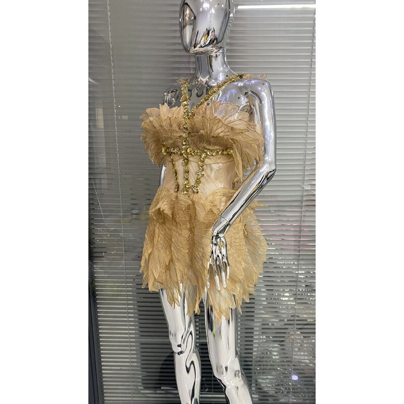 Stage Costume Dress Manufacturer - OEM Sexy Off Shoulder Halter