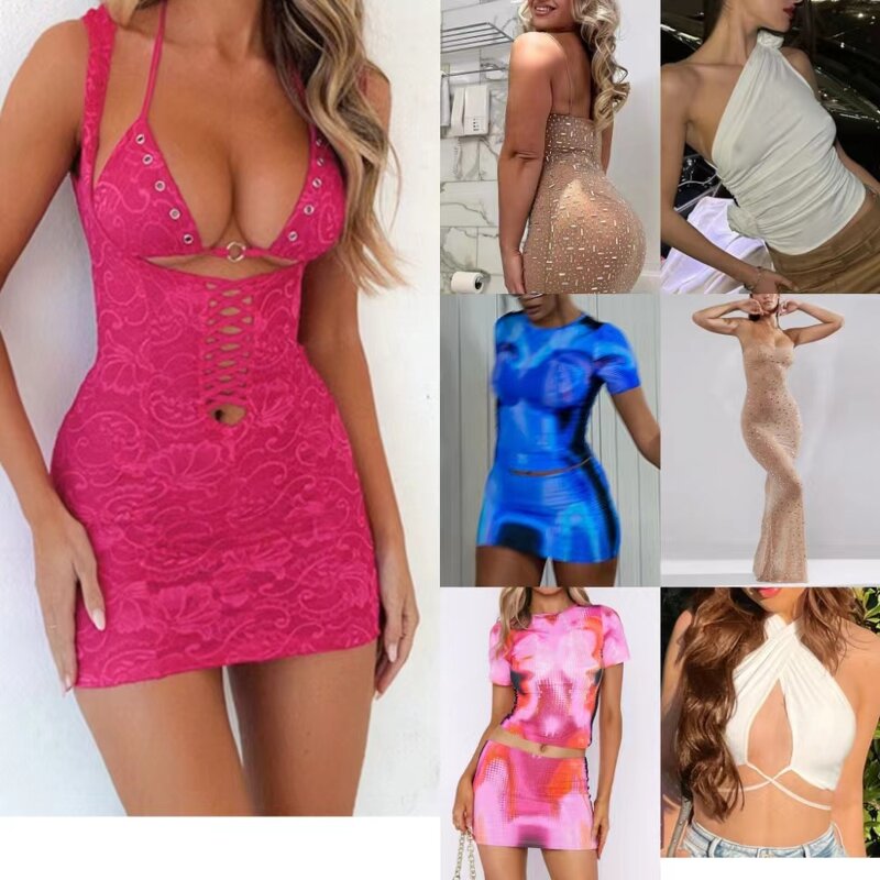 Summer Dress Manufacturer - OEM Wholesale Printed Elastic Retro