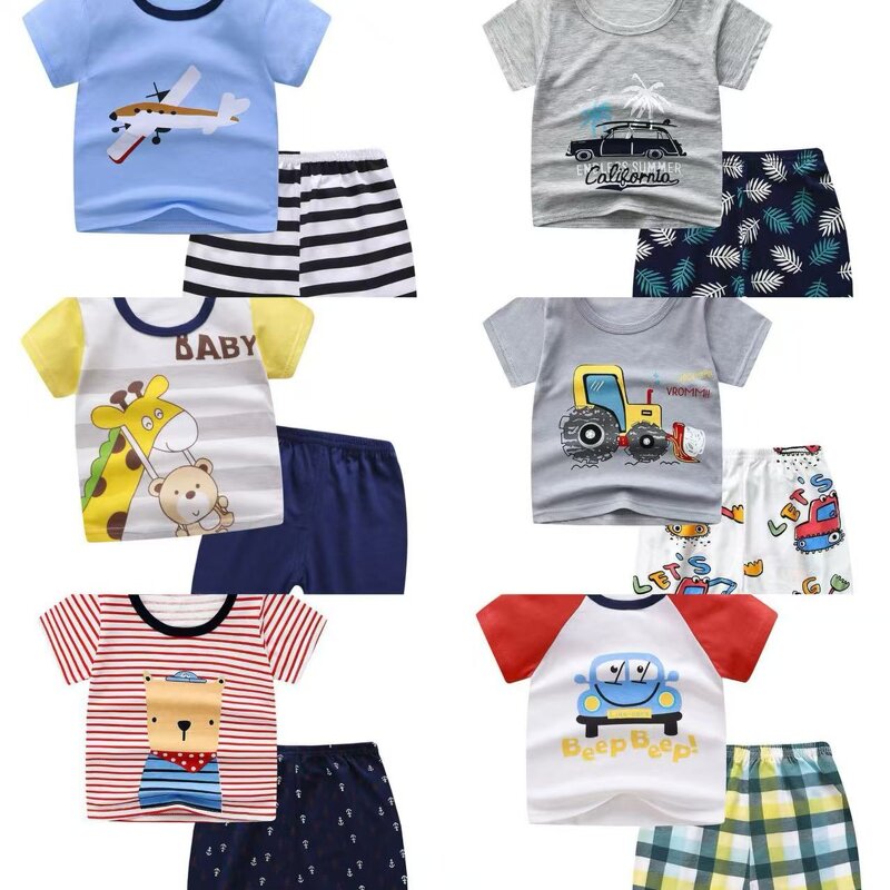 Kids Clothing Factory - OEM Stock Wholesale T-shirt Shorts Set