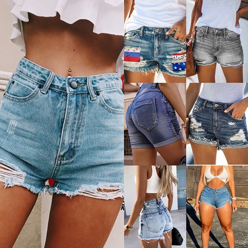 Women's Denim Shorts Factory - OEM 2024 Summer Wide Leg A Line