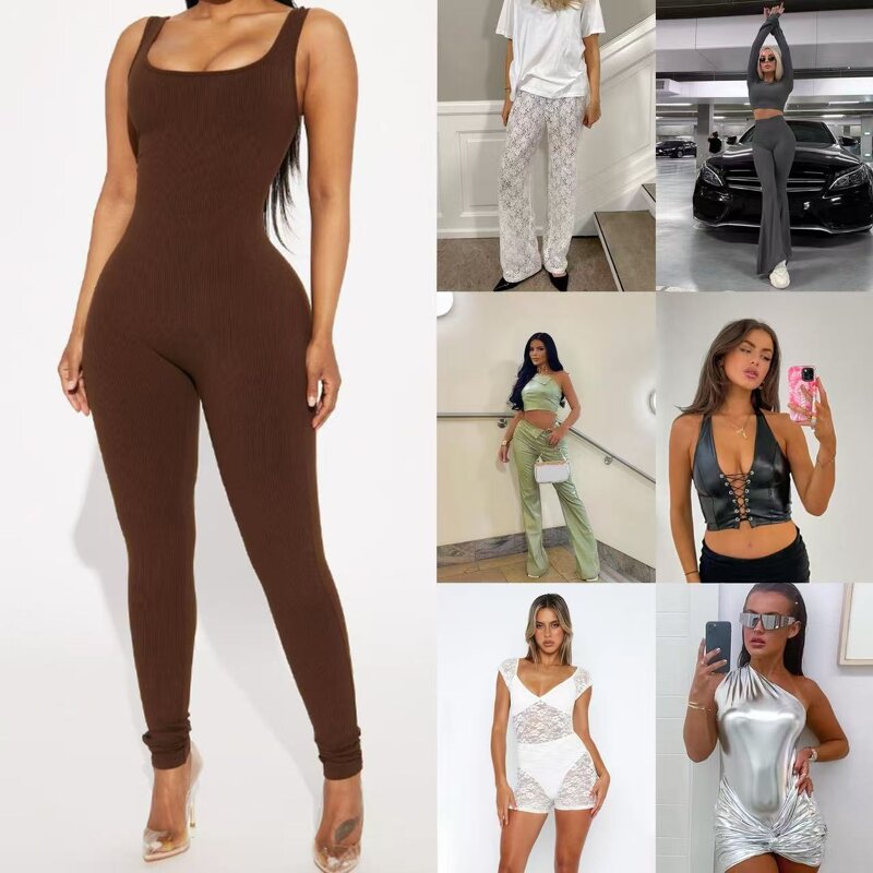 Women's Apparel Factory - OEM Wholesale Mix Bales Cami Crop Top