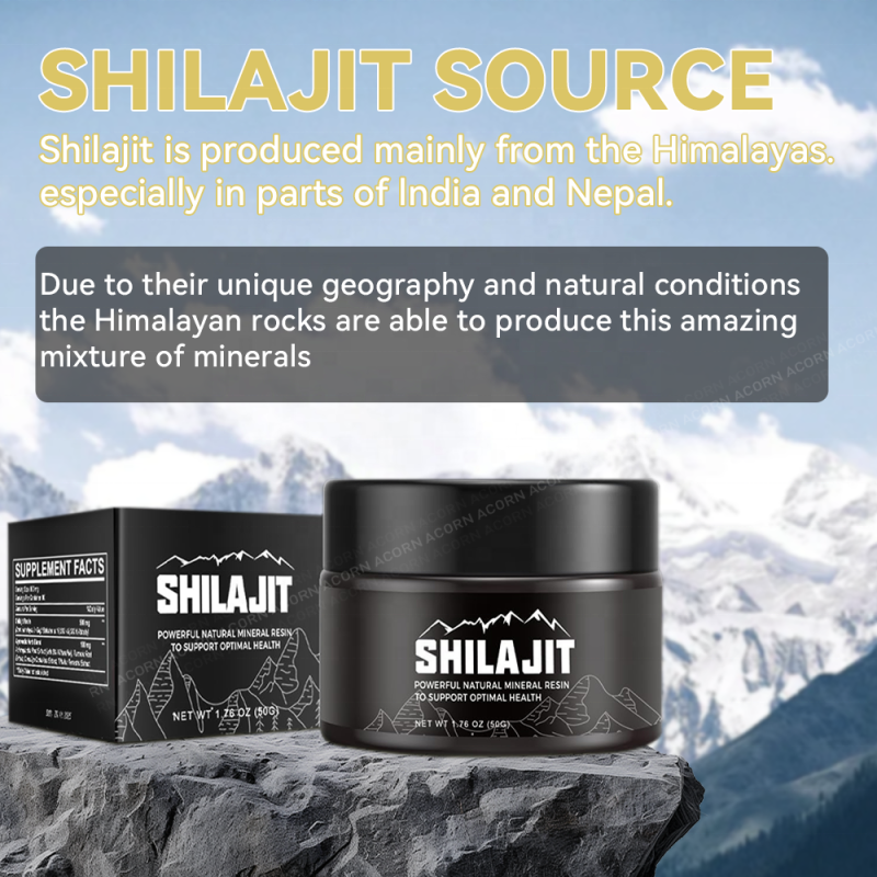 ACORN OEM/ODM Naturel Himalayan Shilajit Resin 60% Fulvic Acid Energy Muscle Support Pure Shilajit Resin