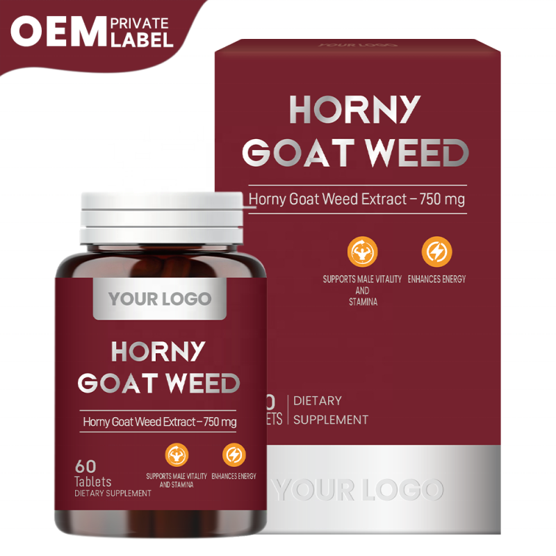 GlowLeaf Horny Goat Weed Tablets Male Enhancement Supplements for Men Energy Support Horny Goat Weed Tablets Men Supplements