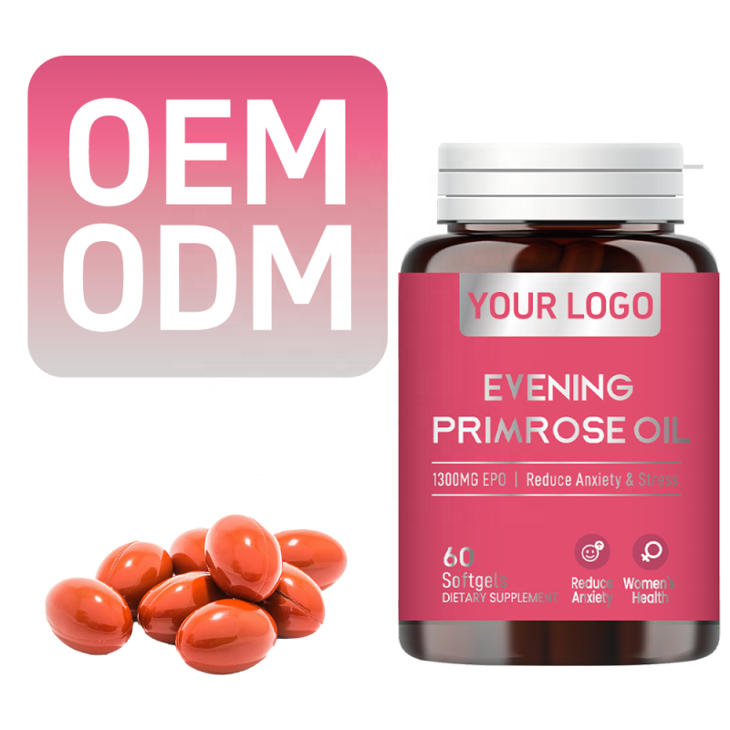 GlowLeaf Evening Primrose Oil Softgel Capsule Hormone Maintenance Ovaries Health 1300mg Evening Primrose Oil Capsules Softgel