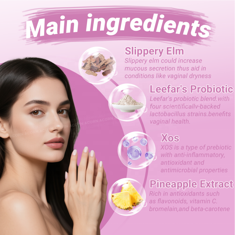 ACORN OEM ODM Women Probiotics Supplements Gummy with Xos Female Probiotic Gummies for Vaginal Health