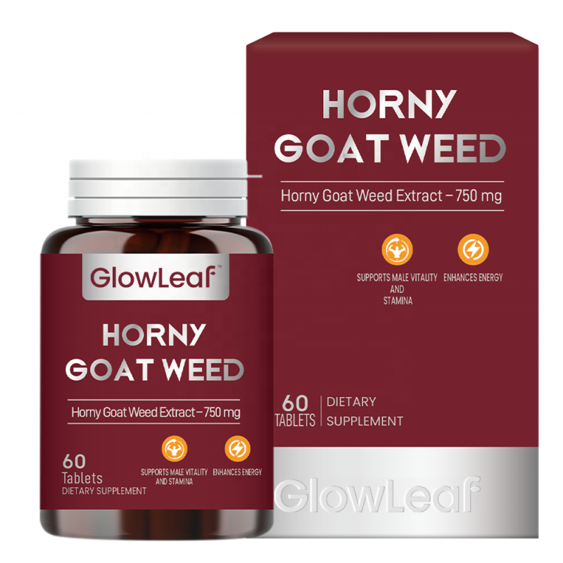 GlowLeaf Robust Supplement for Men Epimedium Tablets Horny Goat Weed Tablets