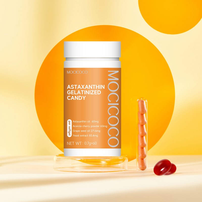 OEM Astaxanthin Softgel Skin Whitening Capsules Natural Astaxanthin Oil Dietary Supplements 12mg Astaxanthin Capsule