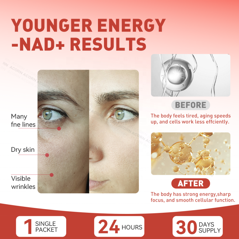 ACORN Antioxidant NAD+ Drink Oral Liquid with PQQ Heart Support Con Resveratrol NAD Supplements 1000mg