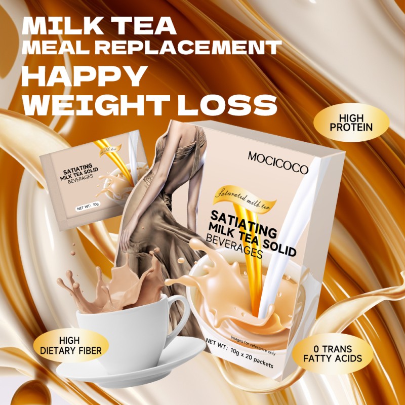 Custom Slim Milk Tea Slimming Meal Replacement Fat burner Herbal Supplements Powder Fat Diet Shake Weight Loss Products