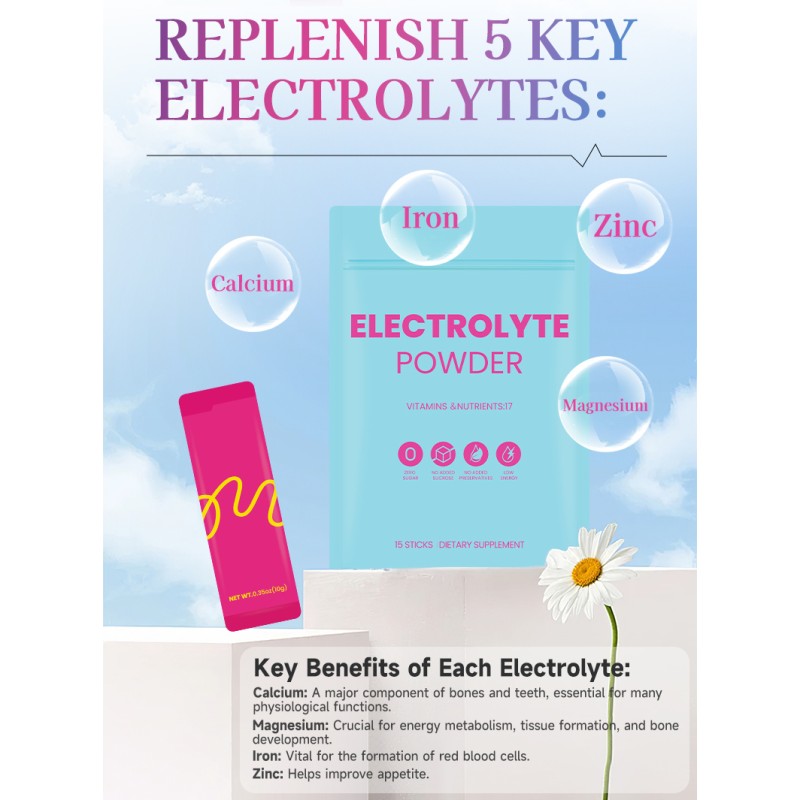 ACORN Electrolytes Hydration Powder Packets Energy Drink Electrolyte Powder Drink Mix Energy Drink Powder Electrolytes