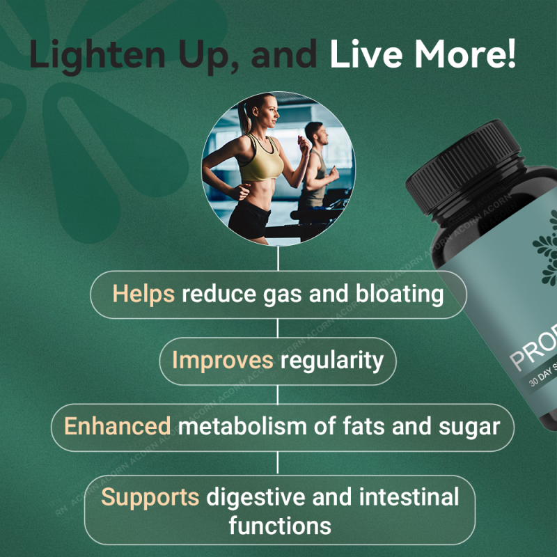 ACORN Probiotics Supplements Prebiotic Postbiotic Support Digestive System Gut Health Probiotic Capsules