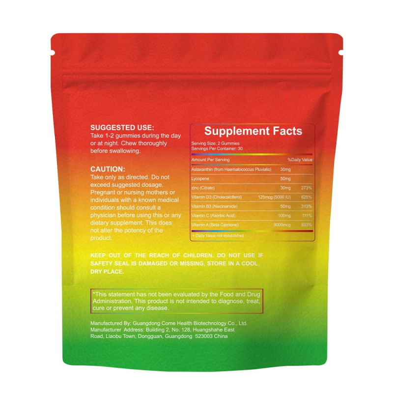 ACORN Women Daily Tanning Supplement Gummy Candy Watermelon Flavor  Lycopene Astaxathin Tanning Gummies