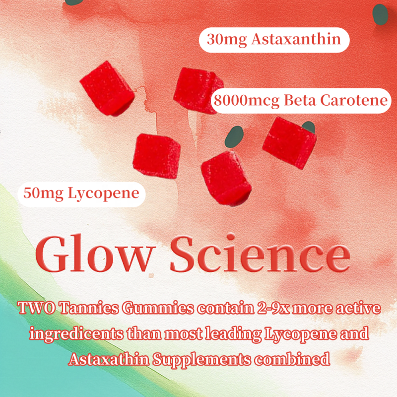 ACORN Women Daily Tanning Supplement Gummy Candy Watermelon Flavor  Lycopene Astaxathin Tanning Gummies