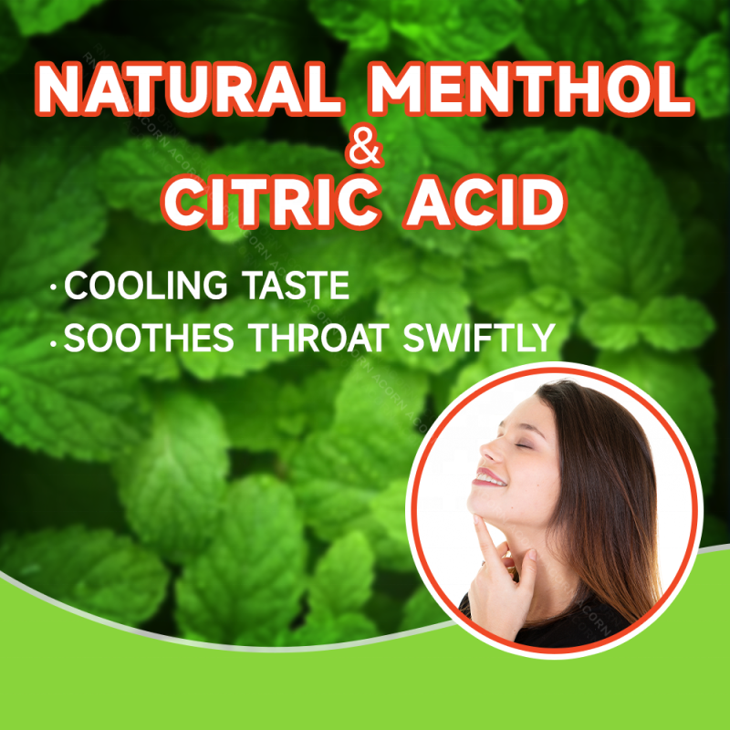 GlowLeaf  Vegan Gummies Supplement Throat Soothing Vegan Gummies Citrus Grandis Gummies