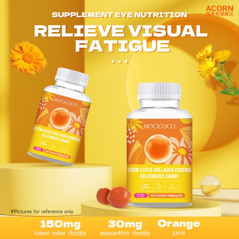 Acorn Oem/Odm/Obm Eye Supplements Lutein Zeaxanthin Eye Care Gummies Eye Health Brain Function Blueberry Lutein Ester Gummy