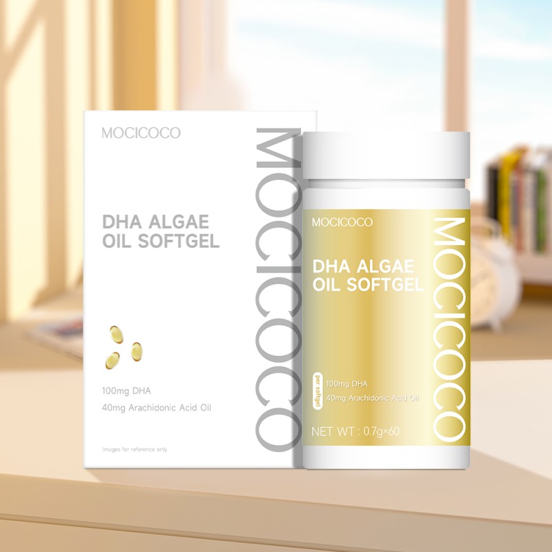 OEM Wholesale DHA Algal Oil Deep Sea Fish Oil Soft Capsule High Content DHA Algal Oil Supplement Brain Memory Vision