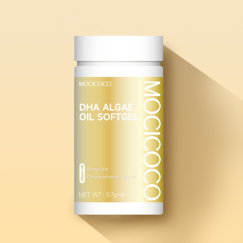 OEM Wholesale DHA Algal Oil Deep Sea Fish Oil Soft Capsule High Content DHA Algal Oil Supplement Brain Memory Vision