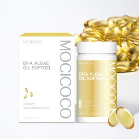 OEM Wholesale DHA Algal Oil Deep Sea Fish Oil Soft Capsule High Content DHA Algal Oil Supplement Brain Memory Vision