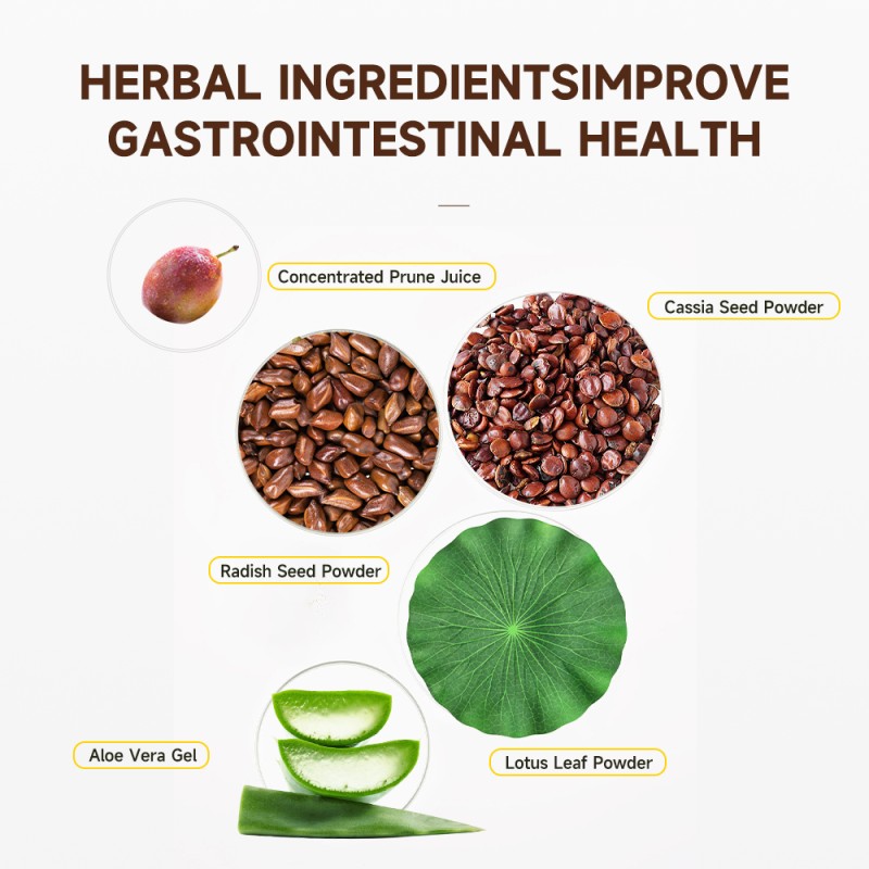 GlowLeaf Gut Health Supplement Probiotics Immune Support Wight Managements Prune Aloe Vera Jelly Stick