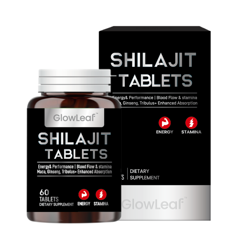 GlowLeaf Shilajit Pure Tablet Shilajit Naturel Shilajit Resin Tablets Herbal Supplement