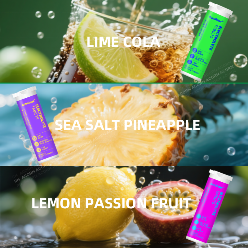 ACORN Hydration Electrolyte Tablets Fruity Flavors Energy Support Drinks Electrolytes Effervescent Tablet