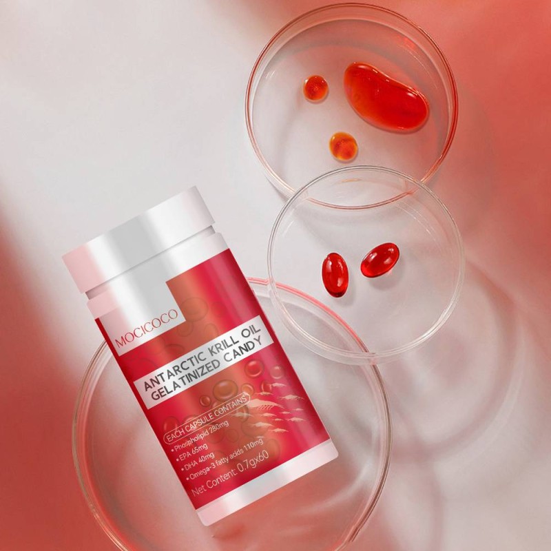 ACORN OEM Premium Krill Oil Heart Care Antarctic Krill Oil Softgels With Astaxanthin Omega-3 EPA DHA Phospholipids