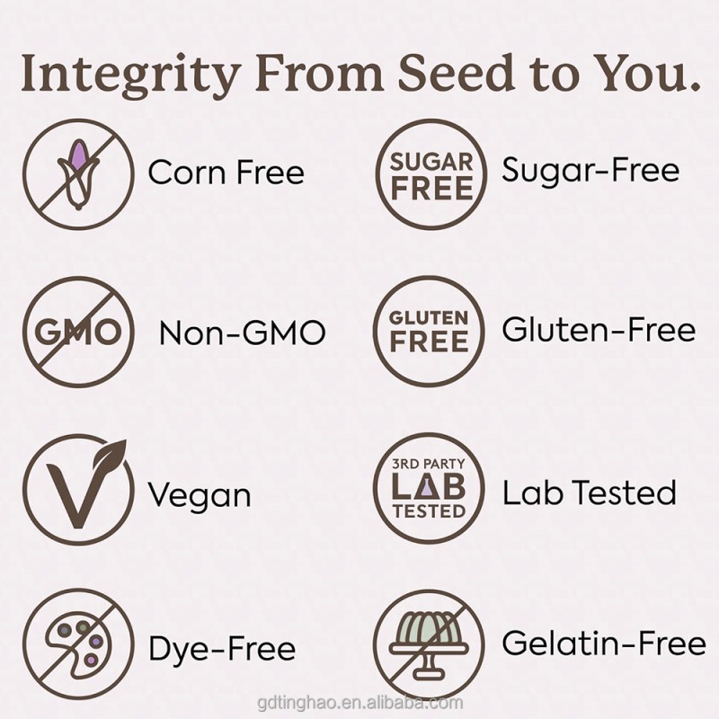 GlowLeaf Herbal Supplements Gummies Health Supplement Gummy Candies Reishi Mushroom Gummies