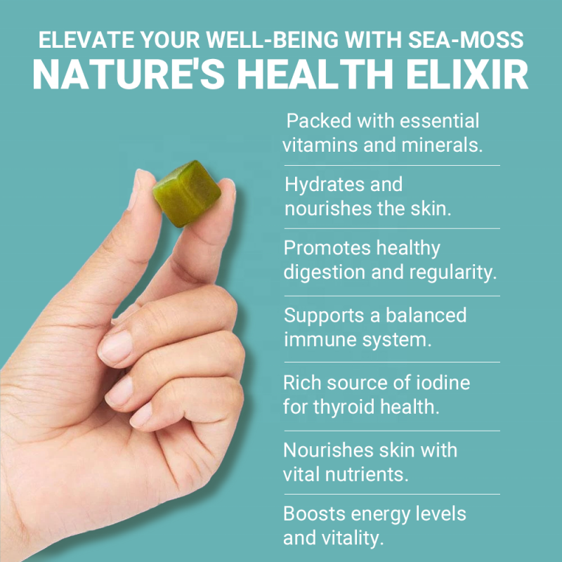 ACORN OEM/ODM Private Label Immune Support Glow Seamoss Candy Gummy Supplement Overall Health Complex Vitamin Sea Moss Gummies