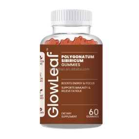 Glowleaf Vegan Maca Extract Gummies Polygonatum Sibiricum Gummies Maca Root Gummies
