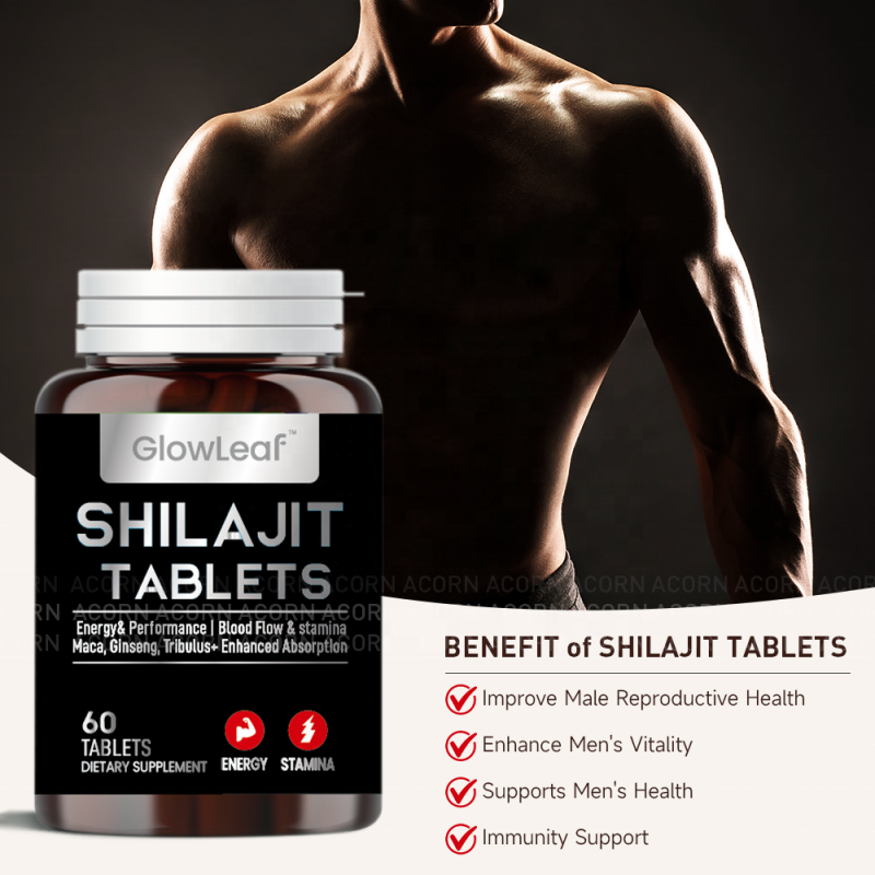 ACORN OEM ODM Energy Support Shilajit Supplement Manufacturer Naturel Shilajit Pur Tablets