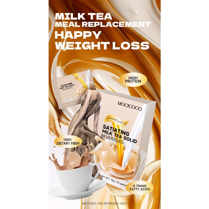 Custom Slim Milk Tea Slimming Meal Replacement Fat burner Herbal Supplements Powder Fat Diet Shake Weight Loss Products