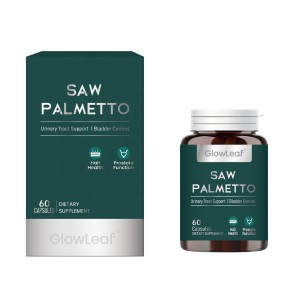 Glowleaf Saw Palmetto Soft Gel Capsules Herbal Supplements Capsule Saw Palmetto Capsules for Men