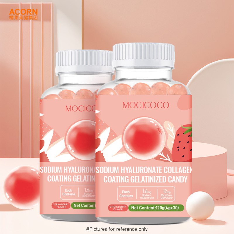 Vegan Collagen Gummies Edible Collagen Hyaluronic Acid Collagen Gummies Candy Women Health Beauty Skin Whitening Care Gummies