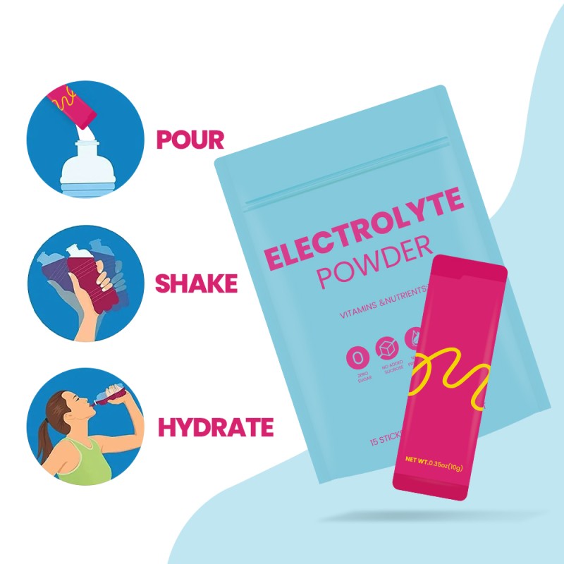 Acorn Electrolytes Hydration Powder Pack Electrolytes Powder Sachets Electrolytes Hydration Drink Powder