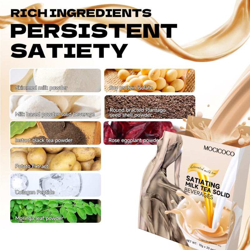 ACORN Custom Improve Satiety Milk Tea Meal Replacement Flat Tummy Weight Control Food Herbal Supplements Powder Fat Diet Shake