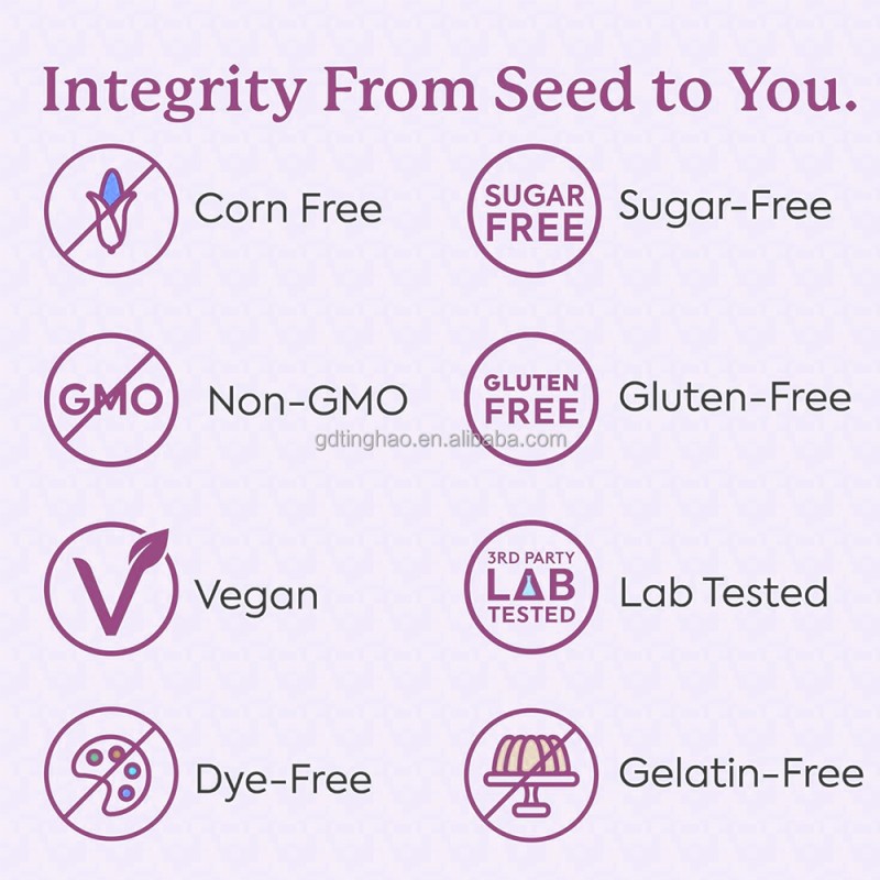 GlowLeaf Vegan Ashwagandha Reishi Lions Mane Mushroom Gummy Immunity Support Vegan Supplement Mushroom Gummies