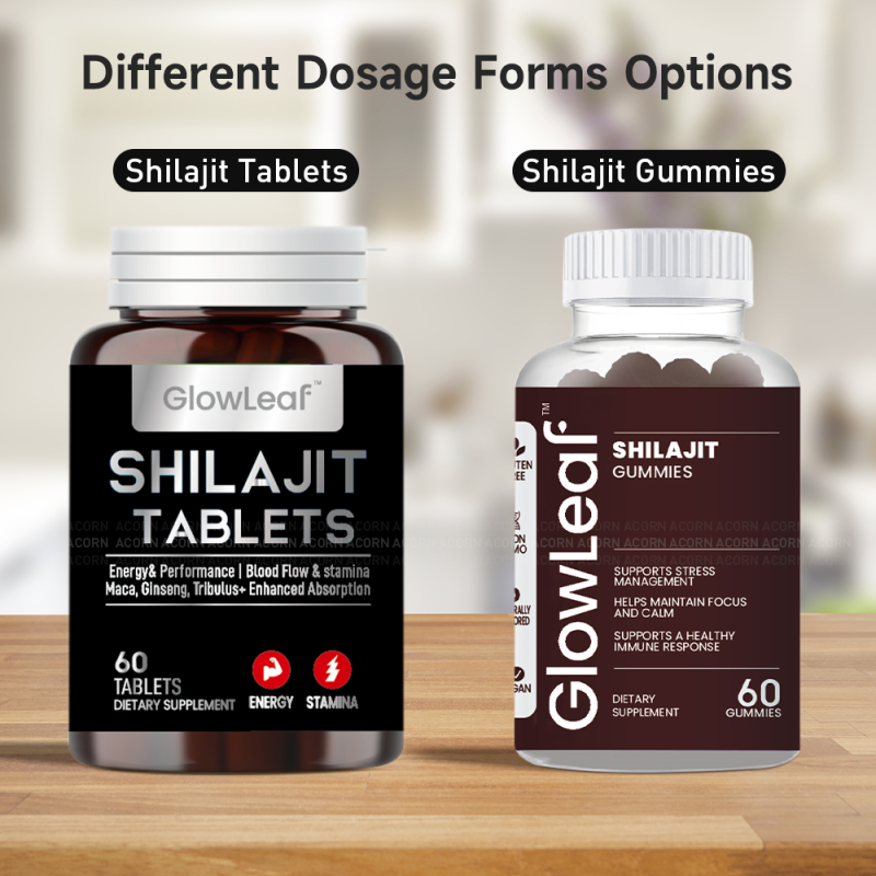 ACORN OEM ODM Energy Support Shilajit Supplement Manufacturer Naturel Shilajit Pur Tablets