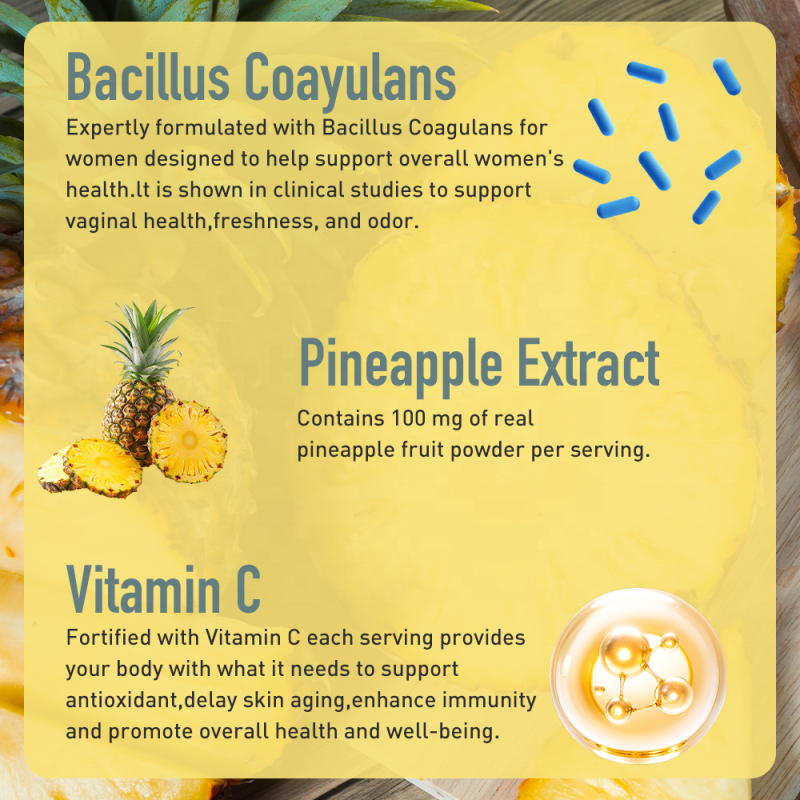 ACORN Wholesale Sugar Free Vaginal Probiotics Gummies for Woman Premium Feminine Balance Gummies