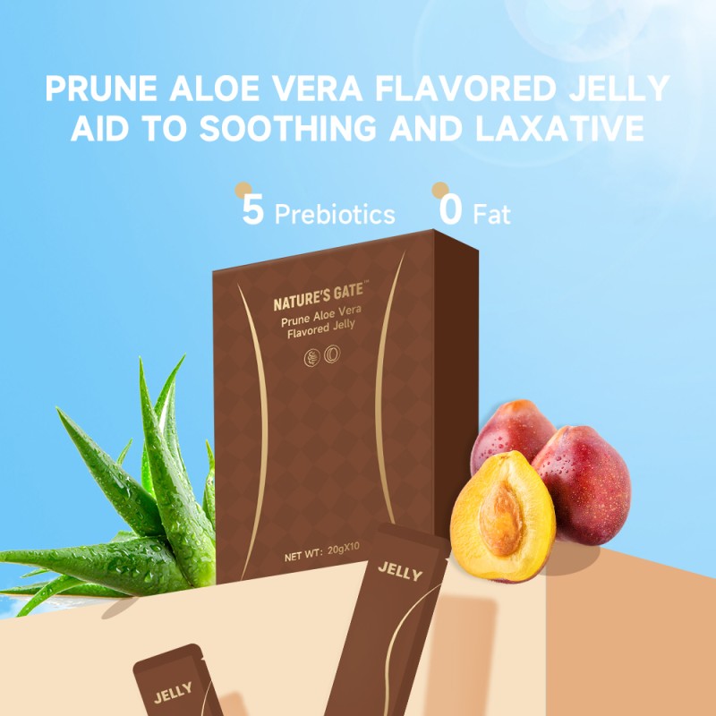 Healthy Snack Food Real Fruit Juice Prune Fruit Jelly Low-Fat Promote Bowel Movement Gut Health Bulk Prune Aloe Vera Fruit Jelly