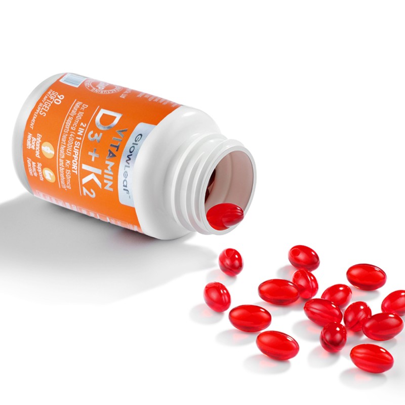 ACORN OEM Vitamin D3 Capsules Support Heart Supplement Support Immune Health Vitamin D3 K2 Softgels Supplements