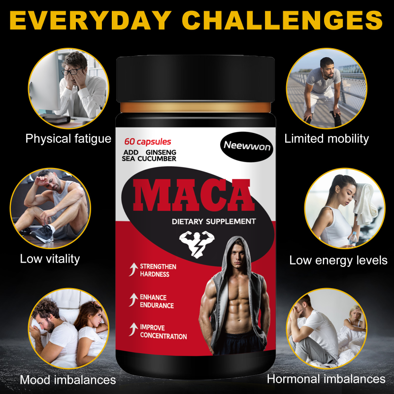 Maca Capsules Factory - OEM Gluten Free Fiber