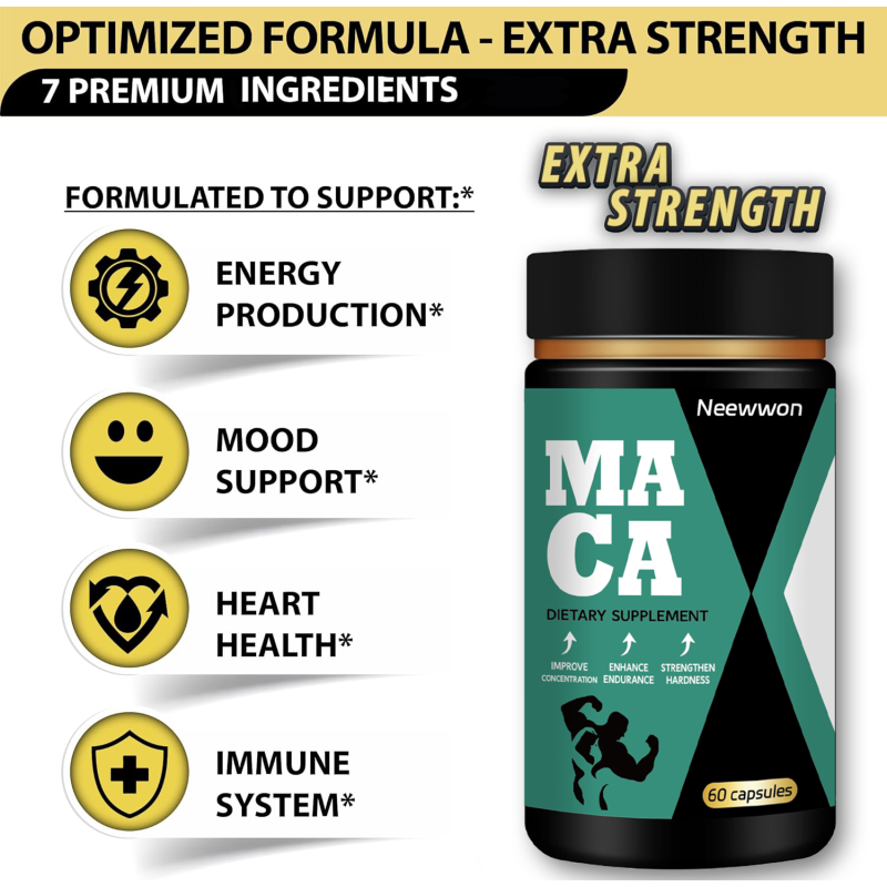 Maca Capsules Factory - OEM Fiber Dietary Wellness