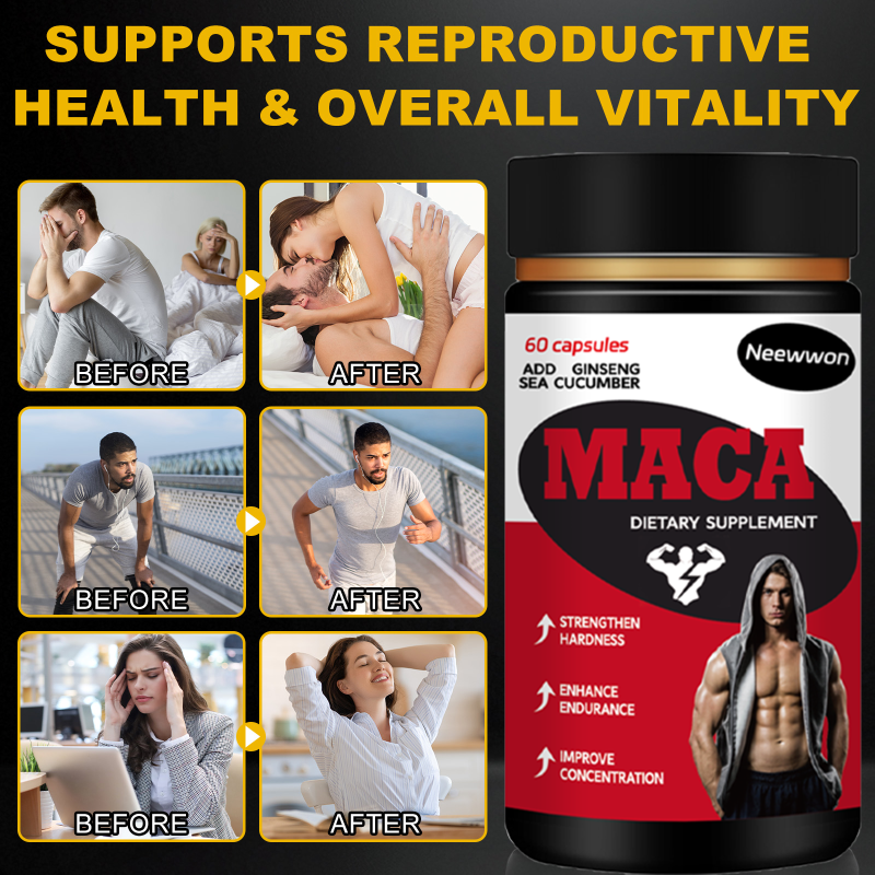 Maca Capsules Factory - OEM Gluten Free Fiber
