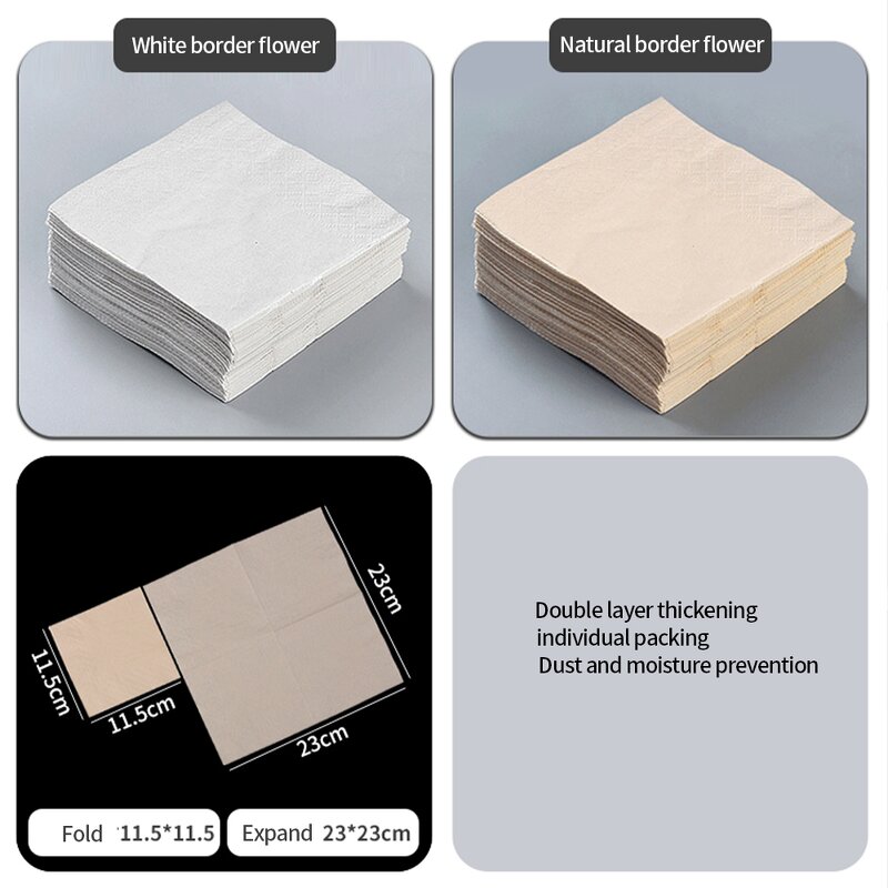 Paper Cocktail Napkins Supplier - OEM Customized Factory Price Restaurant Disposable