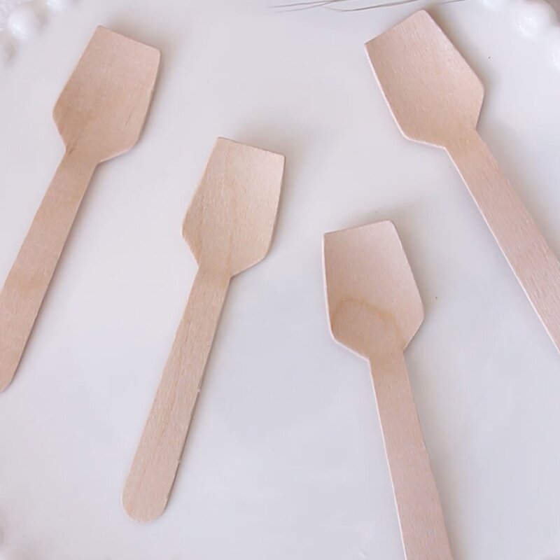 Ice Cream Scoop Manufacturer - OEM 95mm Disposable Eco-Friendly Birch Wood