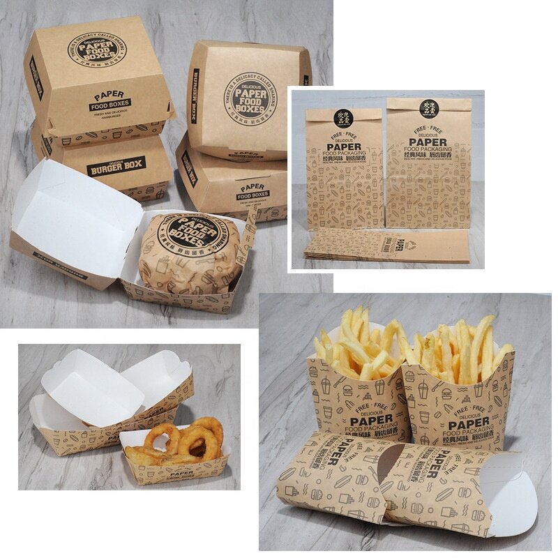 Hamburger Packaging Box Supplier - OEM Disposable Foldable Fried Chicken Platter