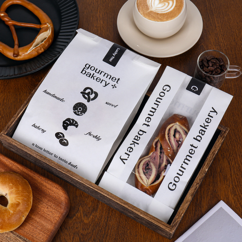 Bread Packaging Bag Factory - OEM European Style Casual Alkaline Water Window