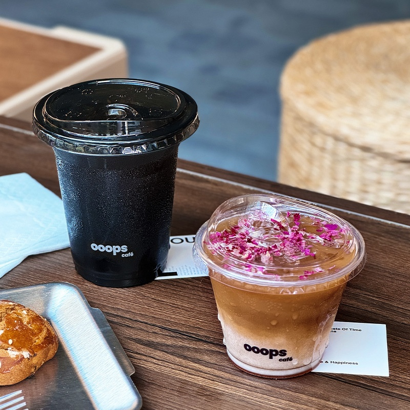 Black Iced Coffee Cup Supplier - OEM Commercial Thickened American Style Plastic