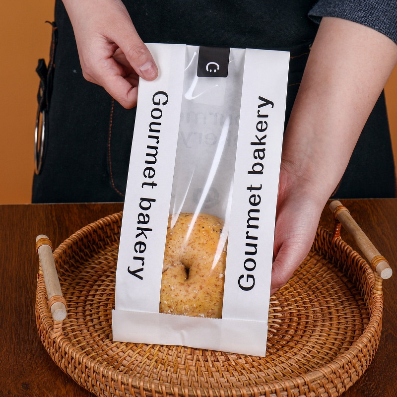 Bread Packaging Bag Factory - OEM European Style Casual Alkaline Water Window